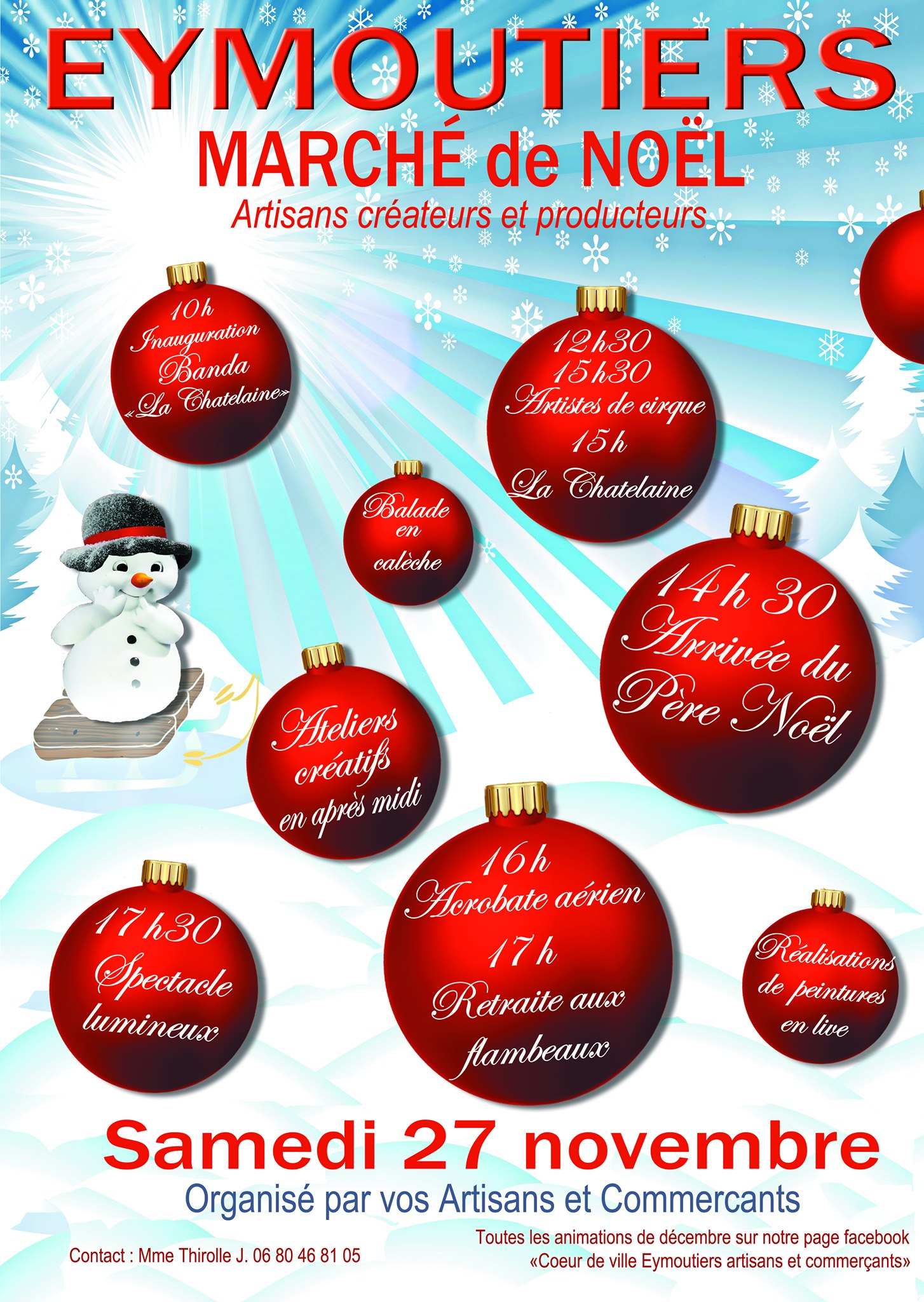 affiche marche noel eymoutiers 2021