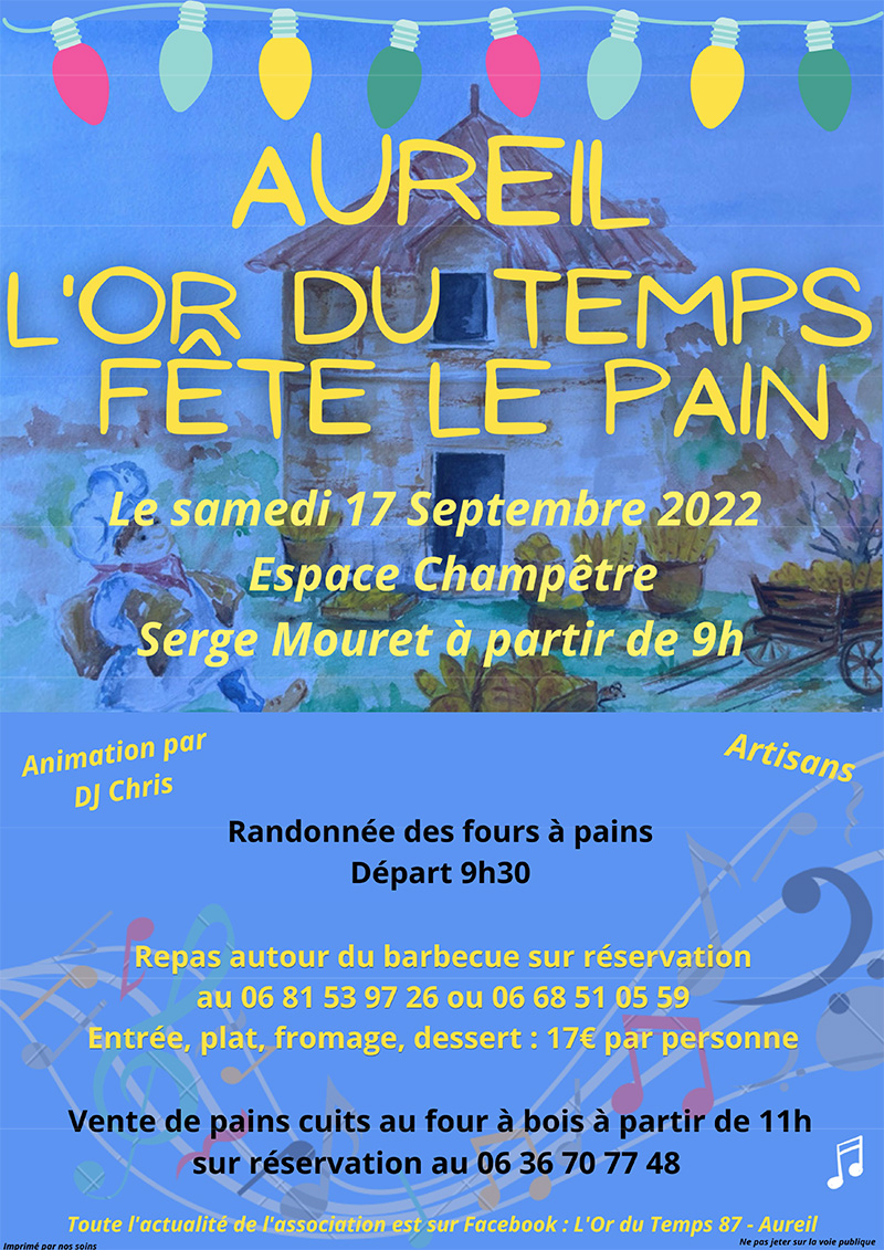 aureil l or du temps fete du pain 2022