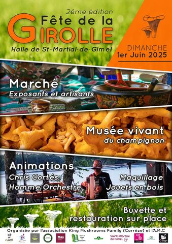 Fête de la girolle à Saint-Martiel-de-Gimel dimanche 1 juin 2025