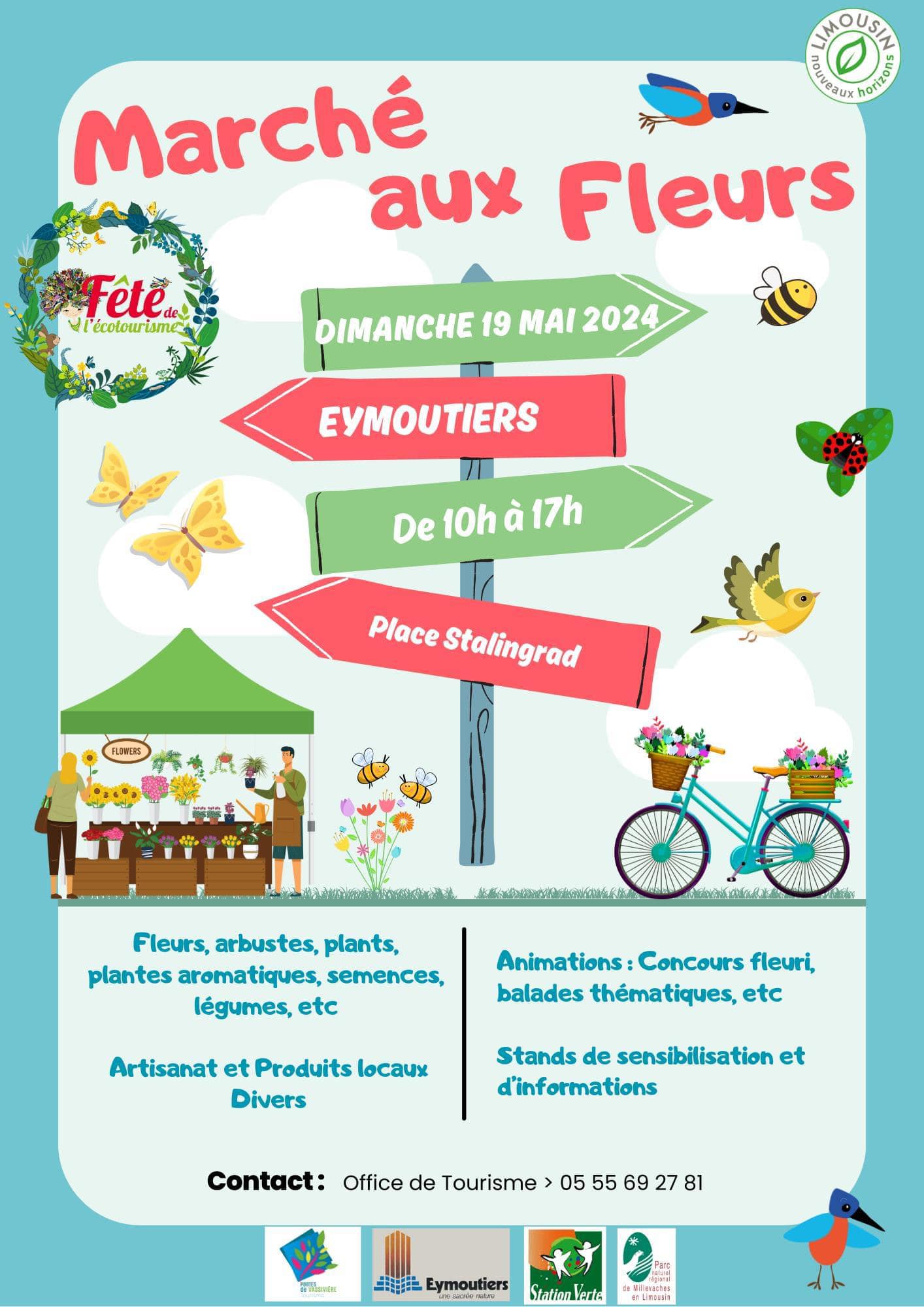 marche aux fleurs eymoutiers 2024