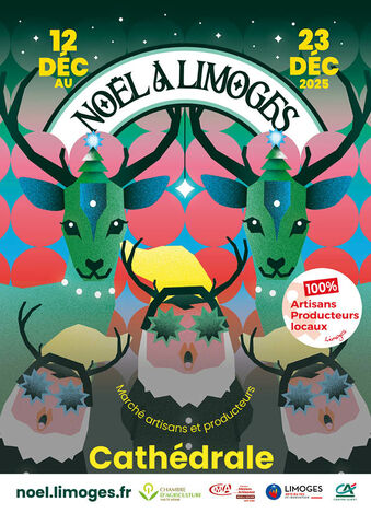 Marché de Noël de Limoges à la cathédrale