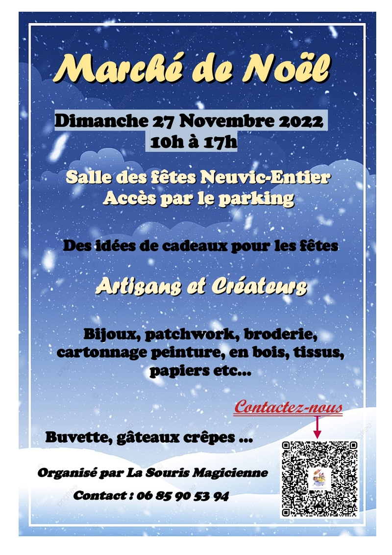 Marché de Noël à Neuvic-Entier dimanche 27 novembre 2022