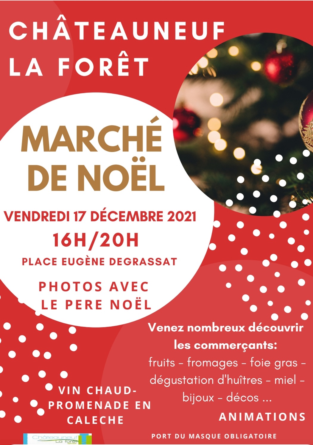 marche noel chateauneuf la foret decembre 2021