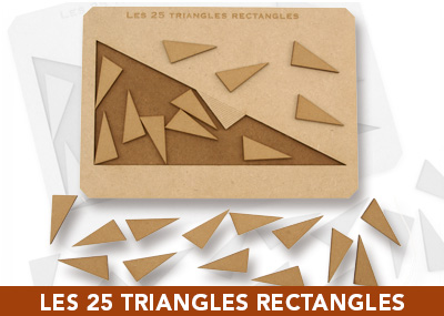 Les 25 triangles rectangles