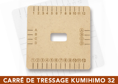 disque de tressage kumihimo carre bandeau