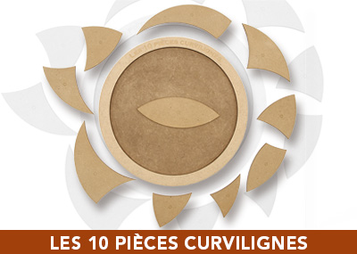 Les 10 pieces curvilignes